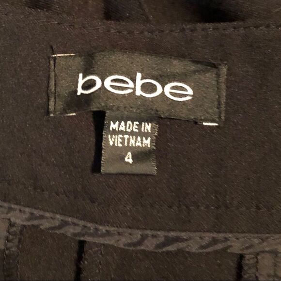 Bebe black dress pants with white stitching‎ - Picture 4 of 11